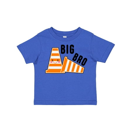 

Inktastic Big Bro with Construction Cones Gift Toddler Boy Girl T-Shirt