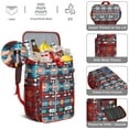 thumbnail image 4 of Retro Tribal Rustic Artistic Insulated Backpack Cooler - 20L Soft Cooler Bag, Natural Floral, 4 of 6