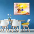thumbnail image 4 of Cuadro Barcos en el Mar Tipo Oleo Tela 100% Algodon Canvas Listo para Colgar Opcion de Marco Flotado Maxigráfica Shop  Cuadro Paisaje Barco, 4 of 7
