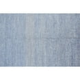 thumbnail image 5 of HomeRoots 513847 9 x 12 ft. Wool Striped Hand Knotted Rectangle Area Rug, Blue & Silver, 5 of 5