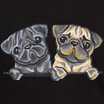 thumbnail image 3 of CafePress - Pug Pals Dark T Shirt - Men's Classic Graphic Cotton T-Shirt, 3 of 4