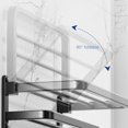 thumbnail image 5 of JKLOP Bathroom Towel Rack with Towel Bar Holder 20in Towel Shelf Bathroom with Towel Rail Shelf Wall Mounted Aluminum Towel Rack Towel Bars for Home & Kitchen, 5 of 8