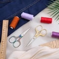 thumbnail image 4 of EXLEAF 2Pcs Small Sharp Scissors,Sharp Embroidery Crochet Scissors,Sewing Trimming Scissor for Needlework Arts,Yarn Fabric Scissor for Hair Cutting,Beard,Eyebrow,Nose,Facial Hair, 4 of 8