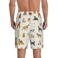 thumbnail image 4 of Lsque Dogs Funny Pets Mens Sleep Pajama Shorts,Short Pajama Pants, Cotton Ultra-Soft Knit-4X-Large, 4 of 9