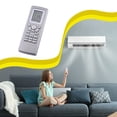 thumbnail image 4 of Seitruly Control remoto de aire acondicionado ABS, controlador de enfriador inglés infrarrojo inalámbrico alimentado por de reemplazo portátil Electrónica, 4 of 6