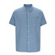 thumbnail image 5 of Blusa y camisa de manga corta con cuello vuelto para hombre, color liso, informal, holgada, con botones y bolsillo, blusa de manga corta con cuello vuelto, blusa de poliéster para hombre, 5 of 5