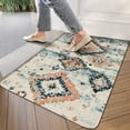 thumbnail image 3 of Boho Light Blue Carpet Door Mat 30 X 17 Inch Welcome Doormat Indoor Outdoor Entrance Floor Mat Non Slip Spring Summer Decor Rubber Mats, 3 of 6