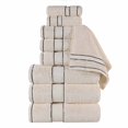 thumbnail image 3 of Superior Niles Egypt Produced Giza Cotton 9 Piece Towel Set, Ivory, 3 of 14