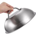 thumbnail image 2 of 1Pcs Metal Cheese Melting Dome,Basting and Steaming Cover,Stainless Steel Pot Lid,Kitchen Cooking Domes,Griddle Dome with Handle,Best for Use in Flat Top Grills 8.8Inch, 2 of 6