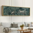 thumbnail image 4 of IDEA4WALL Extra Large Framed Canvas Print Wall Art Classic Woodland Deer in Forest Artwork Nature Wilderness Antique Retro Fine Art Decorative Relax/Calm for Home Decoration - 60"x20", 4 of 5