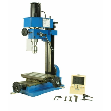 Erie Tools Variable Speed Mini Milling Machine Benchtop Drilling and Machining Gear Driven with Adjustable Depth