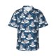 thumbnail image 1 of Fotbe Snow Penguin Camisa Hawaiana para Hombre Unisex – Camisa Casual de Verano con Botones de Manga Corta de Algodón y Lino,XX-Large, 1 of 7