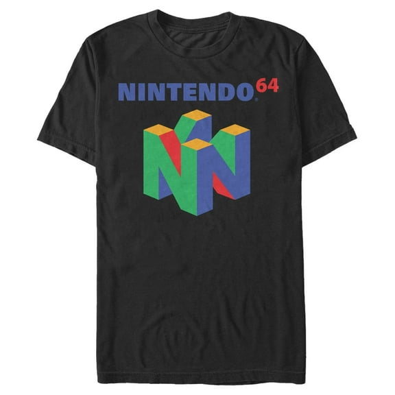 Men's Nintendo Classic N64 Graphic Tee Black 5X Large