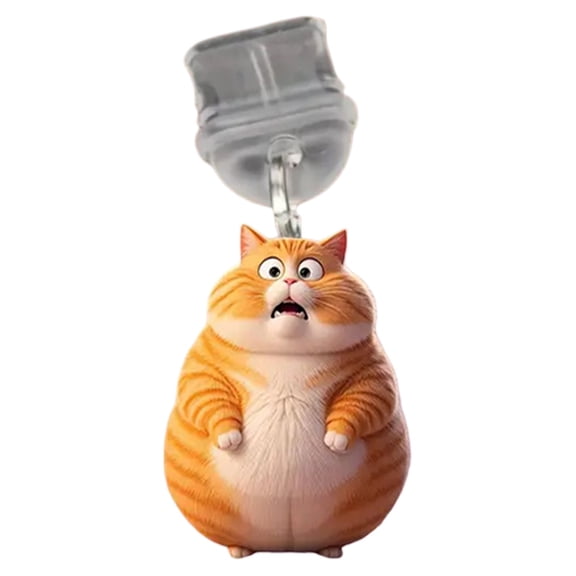Orange Tabby Cat USB-C Dust Plug Charm - 1.18in Plastic Phone Port Protector, Cute Animal Dust Plug for Smartphones/Tablets (K)