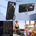 thumbnail image 5 of A03s Case, for Samsung Galaxy A03s Phone Case Metal Stand Ring Holder,Camera Lens Protector for Galaxy A03S,Slim Full Protection Shockproof Cases Cover for Women Men (Black), 5 of 14