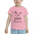 thumbnail image 2 of Sent with A Kiss from My Sister in Heaven Cute Toddler Tshirts for Boys Girls (Pink, 3T), 2 of 5