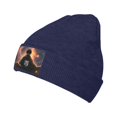 thumbnail image 2 of Attack On Titan Winter Hats Warm Knit Cuffed Beanie Unisex Skull Knitted Caps Fashion Ski Hat For Men And Women Navy Blue, 2 of 9