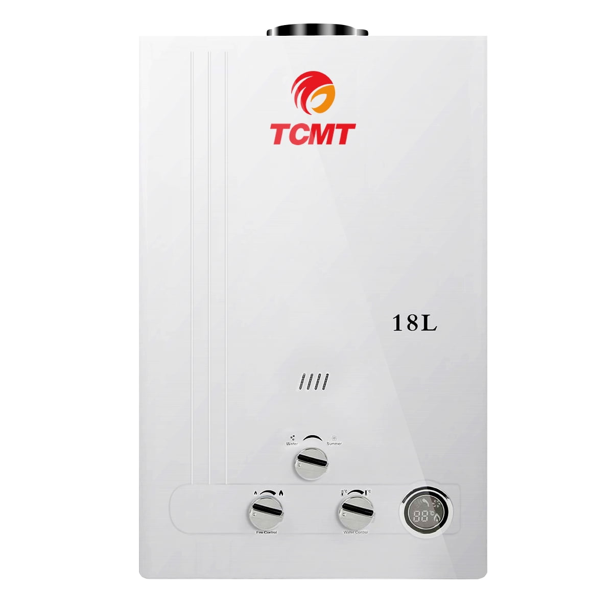 TCHOME 4.8 GPM 18L Tankless Water Heater LPG Liquid Propane Gas Instant Hot Boiler with Digital