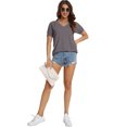 thumbnail image 6 of Aiyino Women’s Short Sleeve Round Neck Tops Lace Casual Loose Blouses T Shirts, 6 of 9