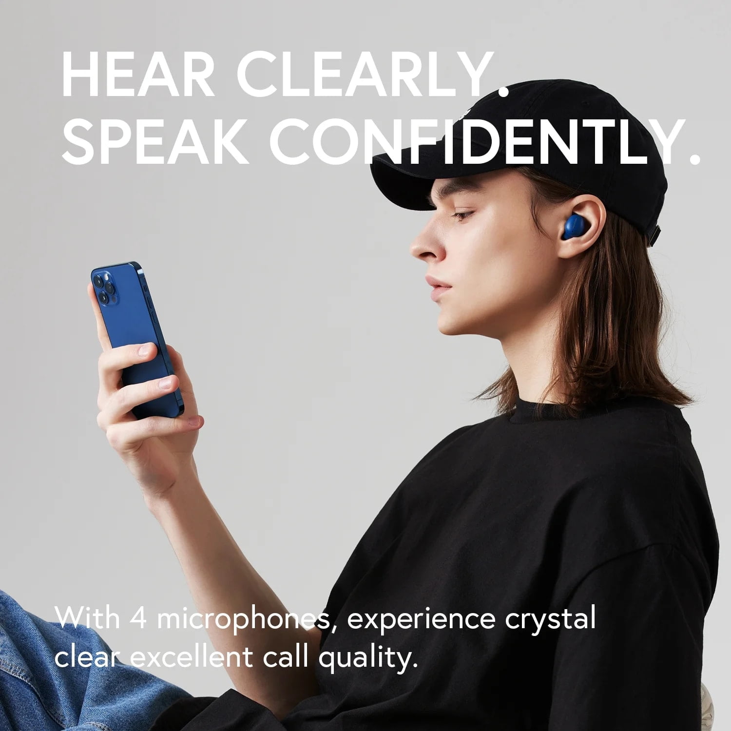 Phiaton Bonobuds True Wireless Earbuds Bluetooth Active Noise Cancelling Earphones - Ambient Mode Headphones with Touch Controls - 20 Hr Battery and Quick Charge