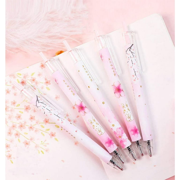 Sakura Friction Pink Girl Gel Pen 5PCS – ubekeen