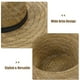 thumbnail image 3 of Sombrero de paja tejida de ala ancha para hombre, con protección UV, ideal para el sol y actividades al aire libre en verano., 3 of 7