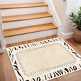 thumbnail image 3 of 2x3 Entryway Rug Bathroom Rugs for Front Door Bedroom Kitchen, Washable Vintage Print Carpet, Floor Mat with Non Slip Backing, 3 of 8