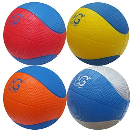 Macro Giant 6 Inch (Diameter) Soft Foam Basketball, Set of 4, Basic ...