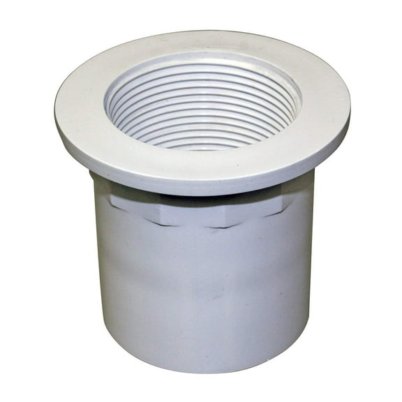 Westbrass 442P Sch. 40 PVC 1-1/2" NPMS Thread x 2-1/2" Straight Adapter with Slip Inlet