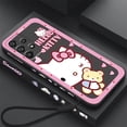 thumbnail image 2 of Sanrio Hello Kitty Cartoon Liquid Left Rope For Samsung Note 20 10 A54 A31 A14 A03 A22 A34 A04 A24 Ultra Plus 5G TPU Phone Case Gift Festivals, 2 of 7