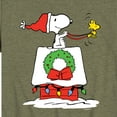 thumbnail image 3 of Peanuts - Snoopy & Woodstock House Sleigh - Toddler And Youth Short Sleeve Graphic T-Shirt, 3 of 6