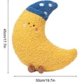 thumbnail image 4 of Moon pillow, moon plush, soft plush decorative cushion for lumbar support, sleeping, bed, pregnancy, women, baby moon Ref: 2516, 4 of 5