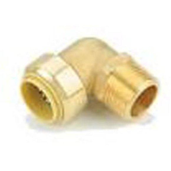 American Granby BPME3-4NL No Lead Brass Push Male Elbow - 0.75 in. Fit x MPT