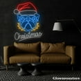 thumbnail image 3 of Glowneon Santa Bulldog Christmas Neon Sign, Santa Claus Bulldog LED Sign, Bulldog Lover Gift, 3 of 5