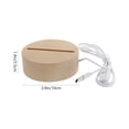thumbnail image 2 of BRIGHTFUFU 1Pack Night Lamp Base White Flat Bottom Structure Home Users Living Room Night Use, 2 of 7