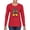 Red, variant on Messy Bun Softball Mom Life Game Day Vibes Sports Lover | Mother's Day Sports Womens Long Sleeve T-Shirt, Fuschia, XL