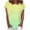Yellow, variant on OAVQHLG3B Womens Summer Tops Casual Casual Gradient Color Short Sleeved T-Shirt Tunic Blouse Tops
