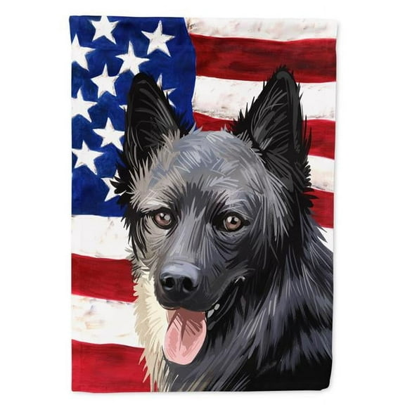 Lapponian Herder American Flag Garden Flag