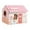 Pink, variant on Corrugated Cardboard Cat House with Scratching Pad Cat House & Scratcher for Brown