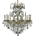 thumbnail image 2 of 9710 Athena Collection Chandelier D:30in H:31in Lt:10 French Gold Finish (Swarovski Elements Crystals), 2 of 2