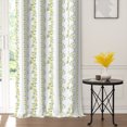 thumbnail image 5 of Lfeey Blackout Curtains for Bedroom 63 inch Length, Room Darkening Grommet Window Drapes, Green Floral, 2 Panels, 5 of 7