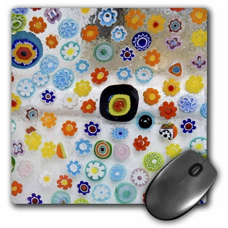 3dRose Italy, Venice, Millefiori glass abstract - EU16 BJA0694 - Jaynes Gallery, Mouse Pad, 8 by 8 inches