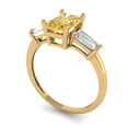 thumbnail image 2 of Clara Pucci 14K Yellow Gold 1.5ct Citrine Three-Stone Ring for Women, 2 of 8