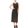 thumbnail image 1 of Vestido a media pierna con flecos Kensie para mujer, gris, extra pequeño, 1 of 1