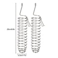 thumbnail image 3 of 2Pcs Stainless Steel Bird Parrot Safety Lock Buckle Feeding Device Foraging Food Basket, 3 of 4