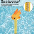 thumbnail image 4 of Termómetro flotante, termómetro para piscina con cuerda, termómetro de agua flotante para piscina, agua de baño, spas, jacuzzis, acuarios y estanques, 4 of 5