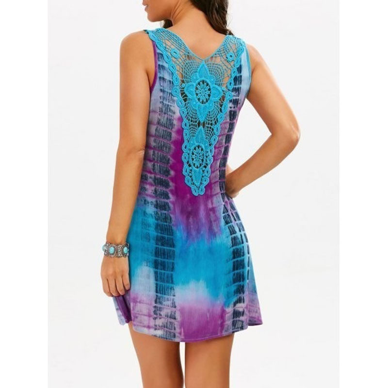 Women's Fashion Sleeveless O-neck Tie 