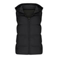 thumbnail image 4 of XFLWAM Hooded Puffer Vest for Women Sleeveless Zip Up Padded Jackets Coat Lightweight Quilted Gilet Outerwear with Pockets 4XL, 4 of 5