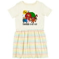 thumbnail image 3 of Inktastic Three-i-e-i-o Girls Toddler Dress, 3 of 5