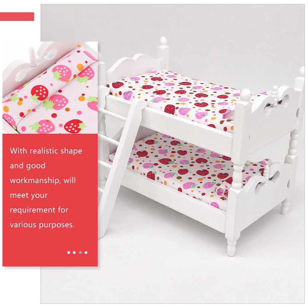 Dollhouse bunk bed with slide | Stepini Home, image size:1002x1002